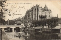 Chateaudun Le Pont St.Medard et le Chateau France