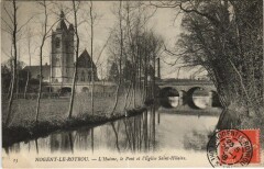 Nogent-le-Rotrou L'Husine, le Pont et l'Eglise France à Nogent-le-Rotrou