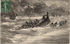 En Perdition Arriveront-ils a Temps - Boat in a Storm Ships