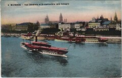 Mayence - View with Steamers Ships