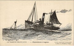 La Marine Francaise - Chalutiers a Vapeur Ships