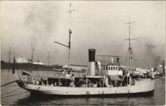 Steamer in the Harbour Ships