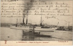 Bordeaux - Depart du Paquebot Amazone Ships