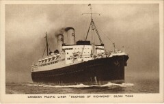 Canadien Pacific Liner Duchess of Richmond Ships