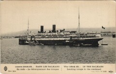 Guerre 1914-15 - Dans les Balkans - En Rade Ships