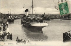 Dieppe - Depart de la Malle Anglaise Ships