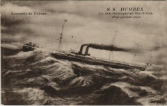 S.S. Dumbea - Cie des Messageries Maritimes Ships