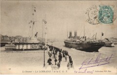 Le Steamer La Lorraine - Cie Gle Transatlantique Ships