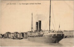 La Gascogne Sortant du Port - Le Havre Ships