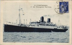S.S. D'Artagnan - Cie des Messageries Maritimes Ships