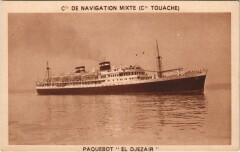 Paquebot El Djezair - Cie de Navigation Mixte Ships