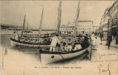 Toulon - Le Quai - Depart des Canots Ships