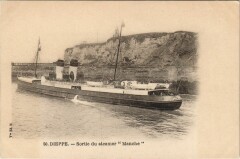 Dieppe - Sortie du Steamer Manche Ships