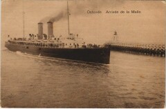Ostende - Arrivee de la Malle Ships