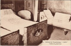 Interieur du Transatlantique Paris - Cabine de Luxe Ships