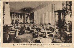 Paquebot Normandie - Un Coin du Grand Salon Ships