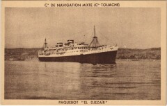 Paquebot El Djezair - Cie de Navigation Mixte Ships