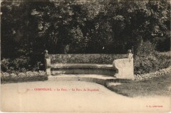 Compiegne Le Parc - Le Banc de Napoleon -
													60 Oise
												