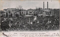 Vichy Inauguration de la Statue de la Republique à Vichy