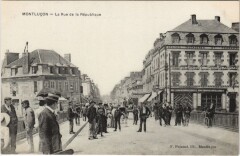 Montlucon La Rue de la Republique à Montluçon