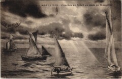 Marseille - Coucher de soleli en à Marseille