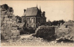 Coucy-le-Chateau Les ruines grande guerre