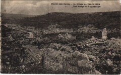 Chemin des Dames Le village de vaudesson à Vaudesson