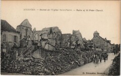 Soissons Ruines de l'eglise à Soissons