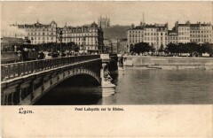 Lyon Pont Lafayette sur le Rhone