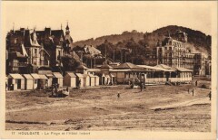 Houlgate La Plage et l'Hotel Imbert à Houlgate