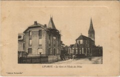 Livarot La Gare et l'Ecole des Filles
