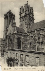 Caen L'Eglise Saint-Jean et la Tour Penchee