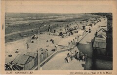 Courseulles-sur-Mer Vue Generale de la Plage et de la Digue à Courseulles-sur-Mer