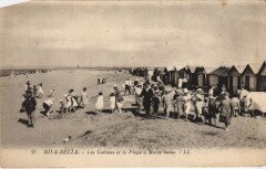 Riva-Bella Les Cabines et la Plage a Maree Basse