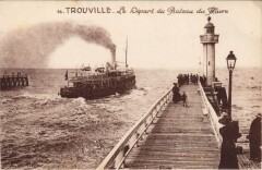 Trouville-sur-Mer Le Depart du Bateau du Havre à Trouville-sur-Mer