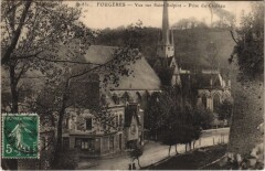 Fougeres Vue sur Saint-Sulpice prise du Chateau