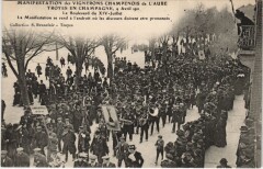 Troyes Manif des Vignerons 1911 à Troyes