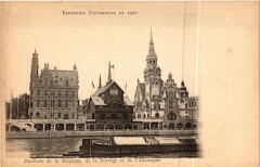 Paris Expo 1900 - Pavillon de la Belgique, de la Norvege