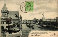 Paris Expo 1900 - La Seine vue de l'Etablissement Duval