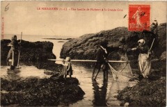 Le Pouliguen - Une famille de Pecheurs a la Grande Cote au Pouliguen