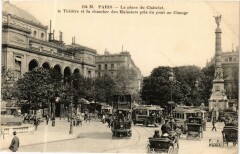 Paris 1e Place du Chatelet, Le Théatre à Paris 1er