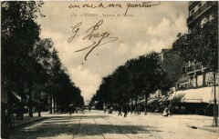Carte postale ancienne Avenue du Maine
                                                                     à Paris 14e
                                