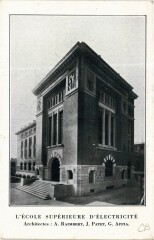 Carte postale ancienne L'Ecole Supérieure d'Electricité
                                                                     à Malakoff
                                