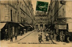 Paris 4e 799bis Rue de Birague. Rue Saint-Antoine F.Fleury à Paris 4e