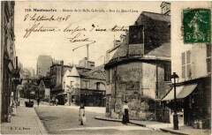 Carte postale ancienne Montmartre - Manoir de la Belle Gabrielle - Rue du Mont-Cenis
                                                                     à Paris 18e
                                