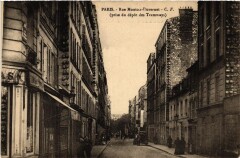 Rue Mouton-Duvernet (prise du dépôt des Tramways) à Paris 14e