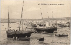 Cancale Le nettoyage des Bateaux à Cancale