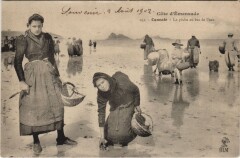 Cancale la peche au bas de l'eau à Cancale