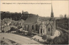 Fougeres Eglise Saint-Sulpice et le Square