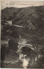 Thiers Pont Saint Roch et la Margeride à Thiers